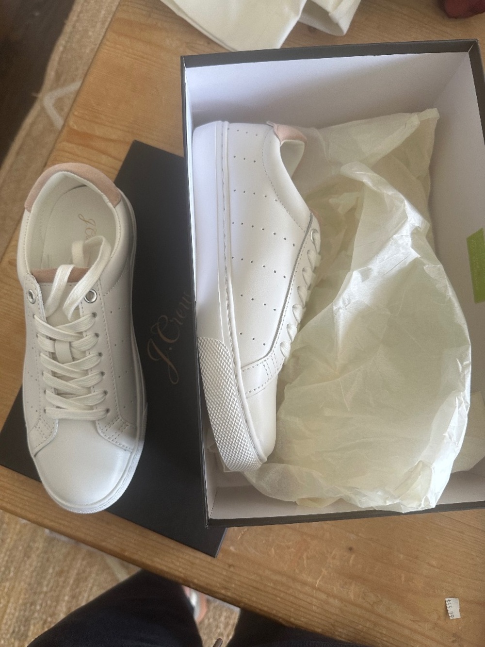 JCrew Sunday Leather Sneaker NEW in Box size 71/2